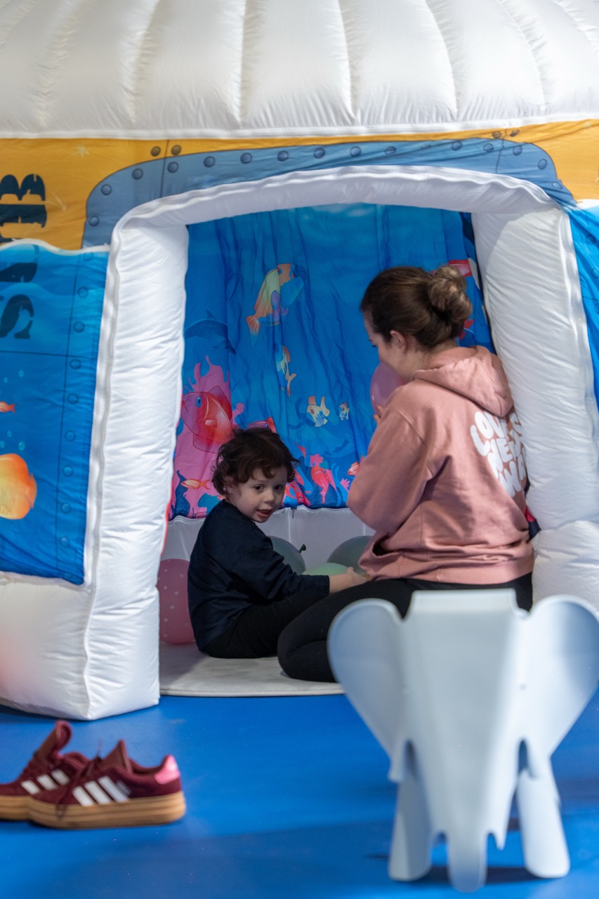 Children exploring sensory gym activities