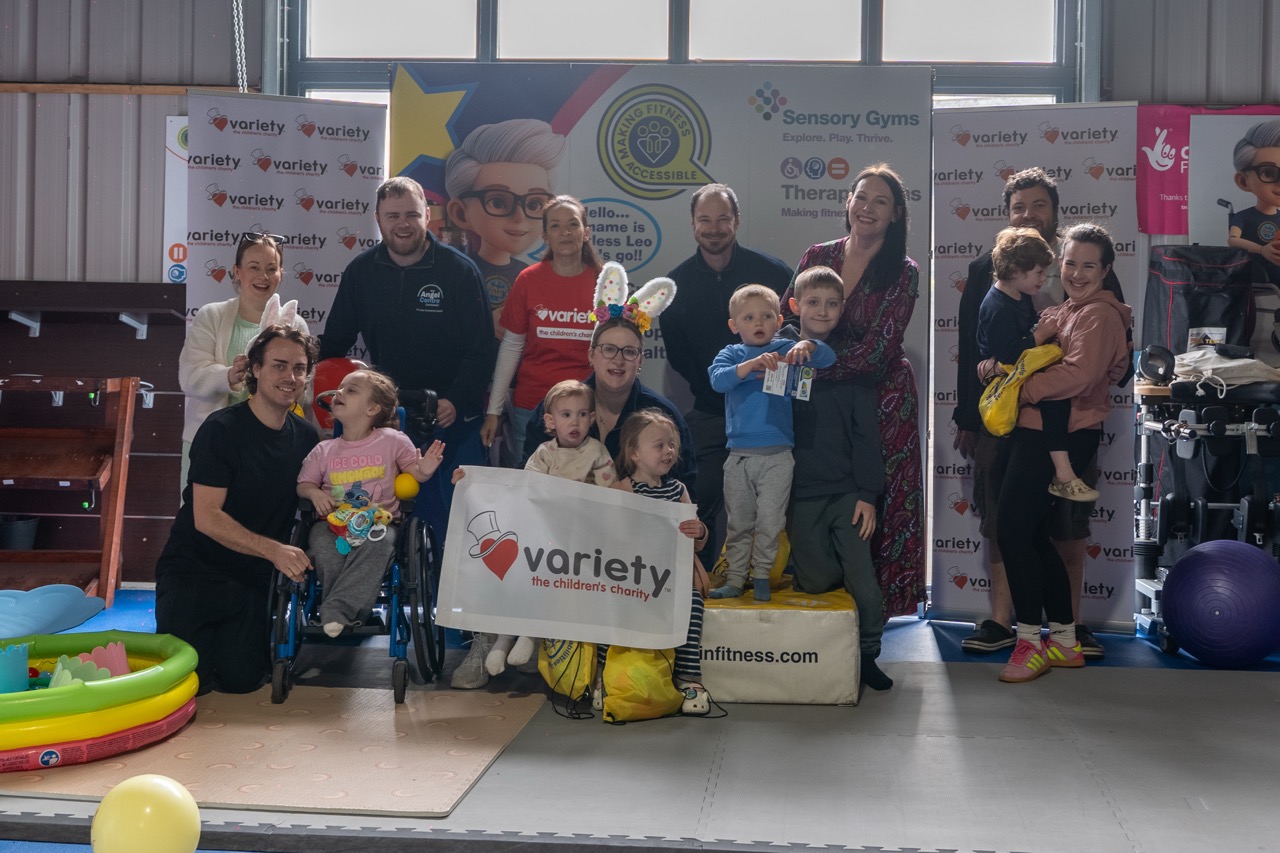Sensory gym session with children and adults