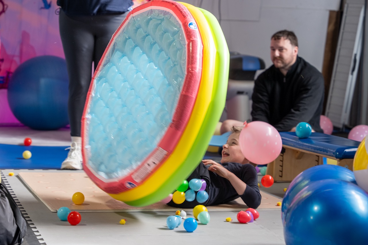 Therapeutic play in the sensory gym