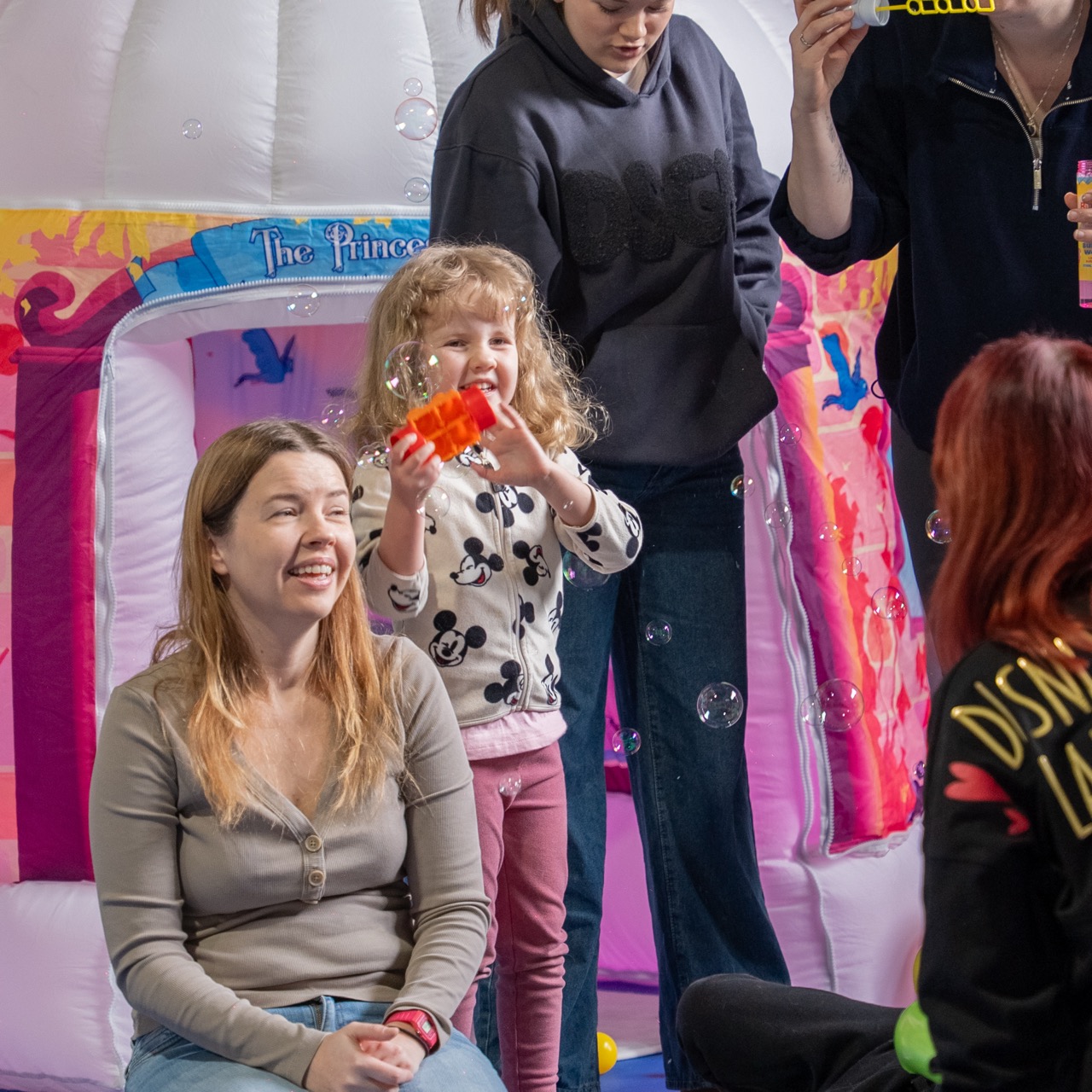Children with disabilities enjoying sensory gym