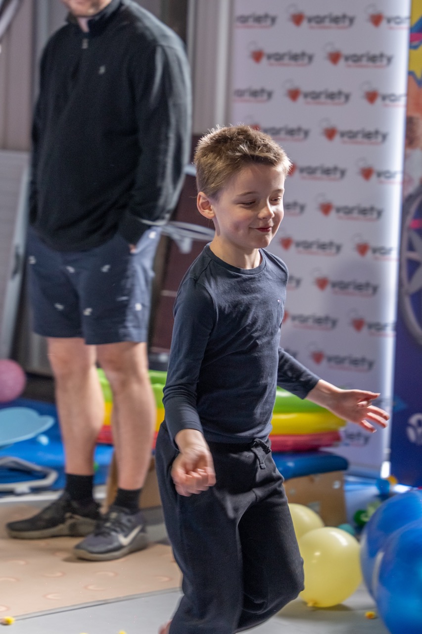 Adults with additional needs in sensory gym