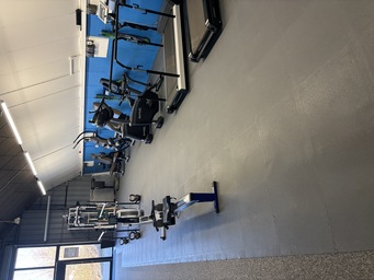 Therapy gym accessible exercise equipment and workout space at The Angel Centre